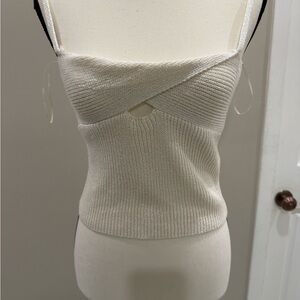 Zara Off-White Knit Camisole